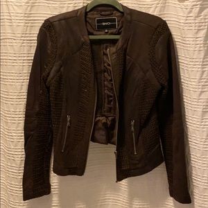 Cropped semi see through jacket